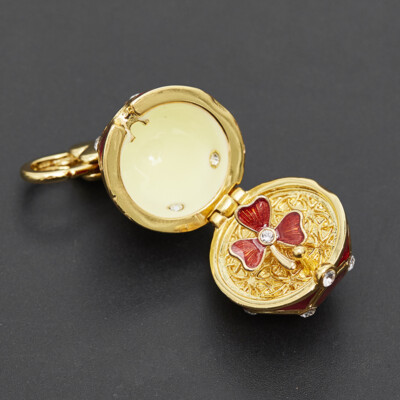 Juicy Couture Enamel Glaze Clover Snowflake Love Egg Pendant