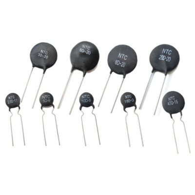 10pcs NTC Thermistor Current Limiter 3D/5D/8D/10D/20D/47D-5/7/9/11/13/15/20