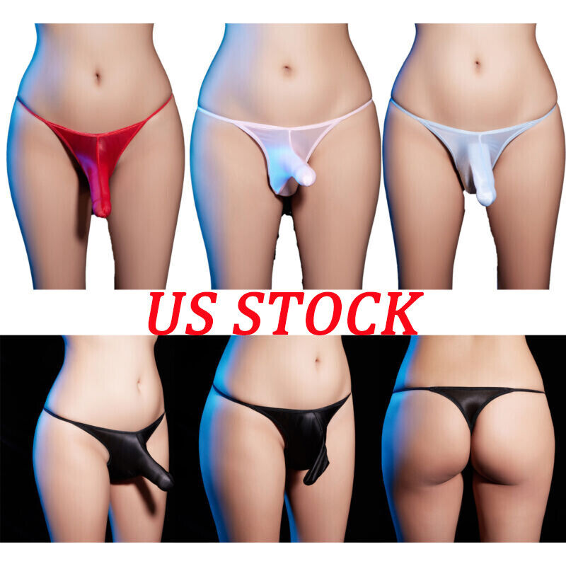 Us Men Underwear Low-rise Bulge Pouch Thong T-back G-strings Thong Bikini Briefs