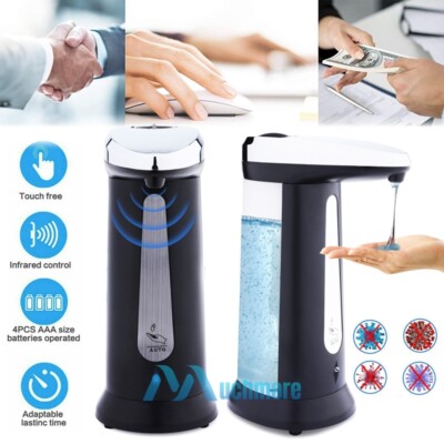 400ml Touchless Electric Automatic Soap Dispenser Volume Control Water-Resistant