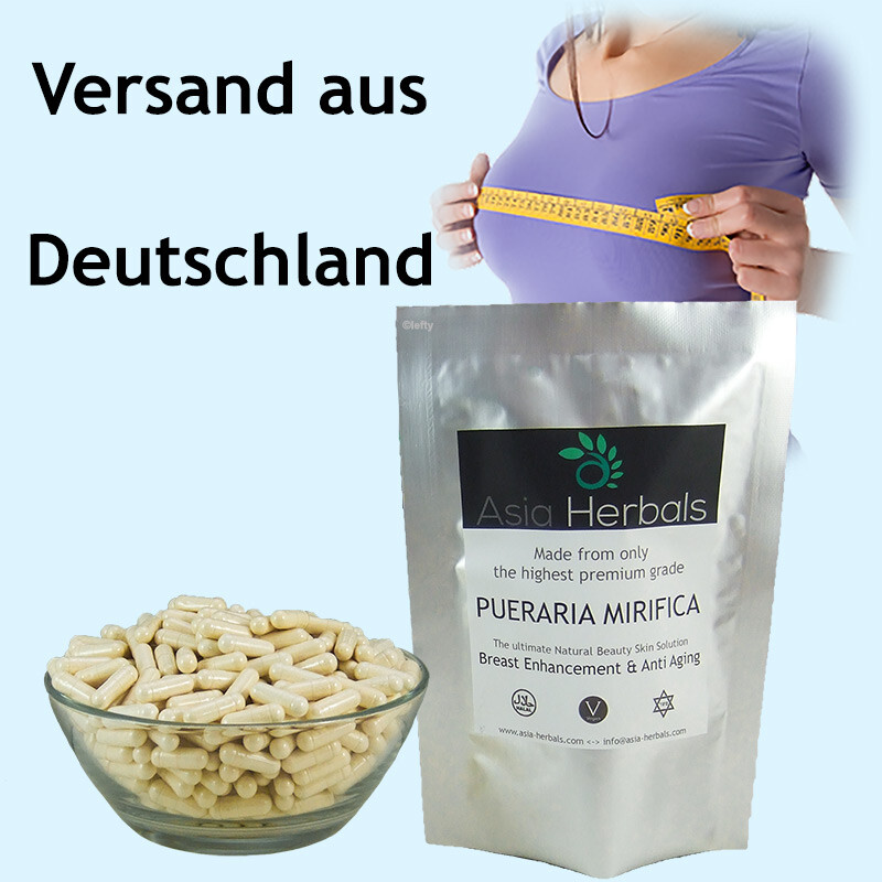 Pueraria Mirifica Kapseln VitalitÃ¤T BrustvergrÃ¶ÃErung 500mg Vegan 130 StÃ¼Ck Top