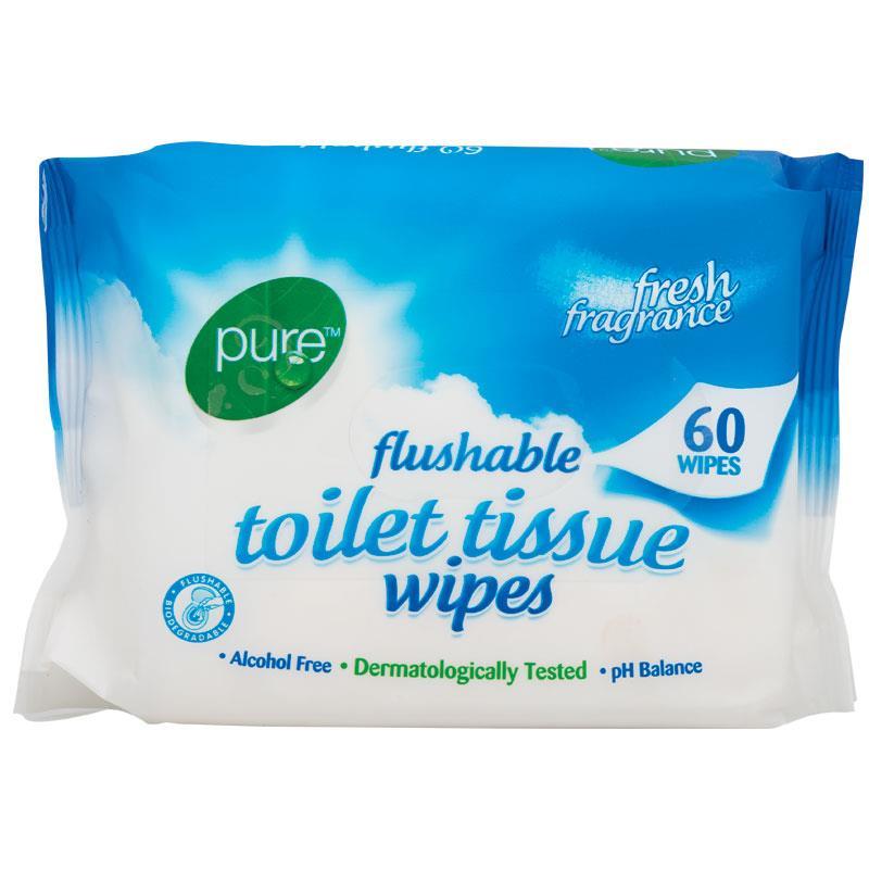 large flushable toilet wipes