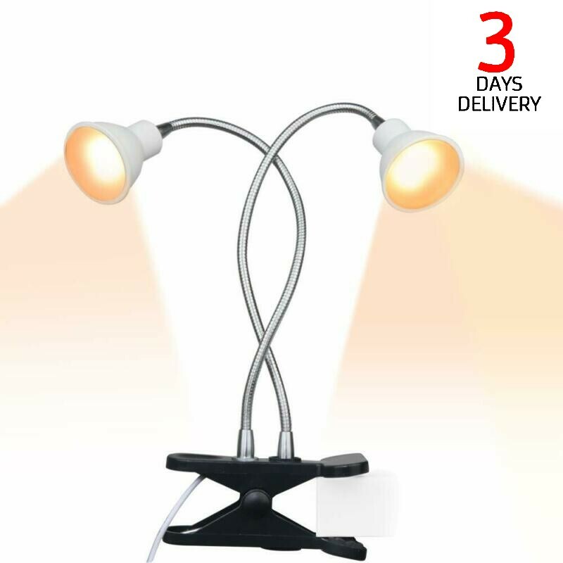 ACKE-Grow-Light-Plant-Light Sunlike Gooseneck Growing Lamps Dual Head with Clamp