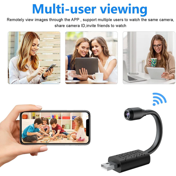 Mini Wireless Hidden USB Camera WiFi IP Cam Home Security Night Vision HD 1080P - Image 19