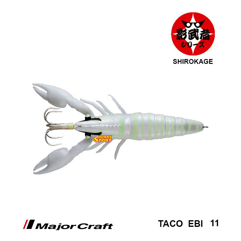 POLPARA TACO EBI COL 11 SHIROKAGE  40 GR MAJOR CRAFT  PESCA MARE POLPO
