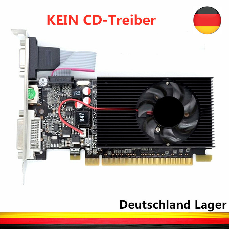 Grafikkarte für Videospiele NVIDIA GeForce GT730 2 GB DDR3 DVI VGA HDMI PCI-E