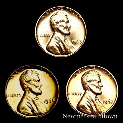 【美品】1965 SMS プルーフリンカーン メモリアルセント1C レッド 1965 Lincoln Penny, Special Mint Set RD CAM SMint State (MS