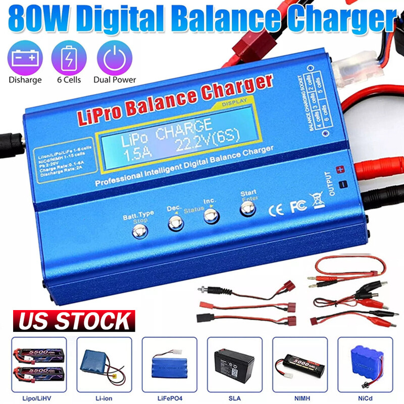 B6 Mini Battery Balance Charger Discharger for 1S-6S LiPo Lilon Life NiCd NiMh