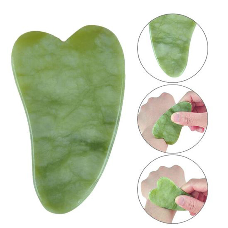1PC Guasha Jade Board Scraper Tool SPA Salon Body Massager H