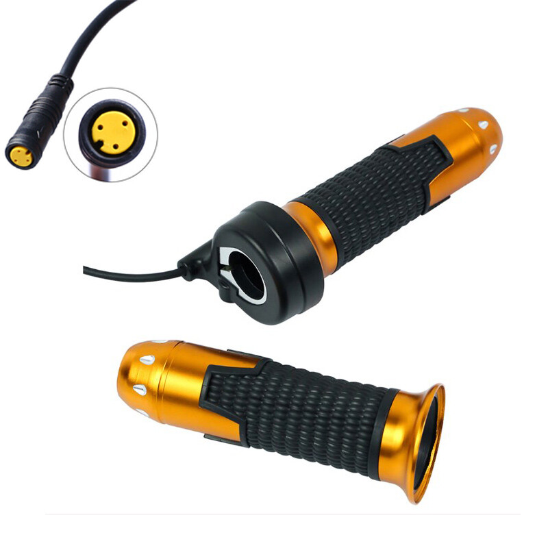 Electric Bike 3Pin DIY Finger Speed Control Twist Throttle Grip For Bafang Motor