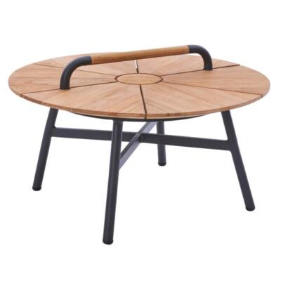 Diamond Garden Nora Beistelltisch Ø 70x33,5 cm Aluminium Teak