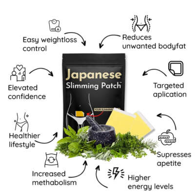 50PCS Slim Patch Weight Loss Slimming Diets Pads Detox Fat Burner Herbal Pads US