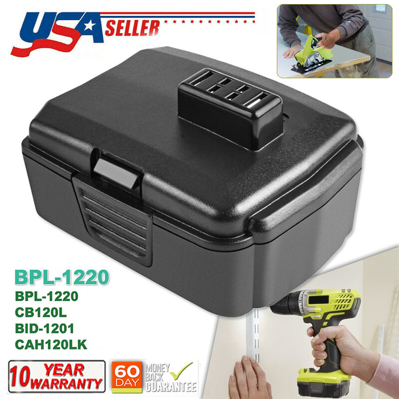 12V Battery For RYOBI 12 Volt CB120L CB121L BPL-1220  HJP003 BPL-1220 BID-1201