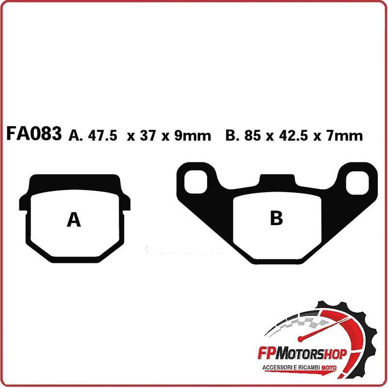 PASTIGLIE PASTICCHE FRENO PER APRILIA DERBI EBC FA083HH RS4 50/125 11> SENDA DRD