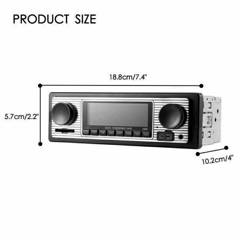 Bluetooth Car Radio Stereo Head Unit Player In-dash MP3 /USB/TF/FM