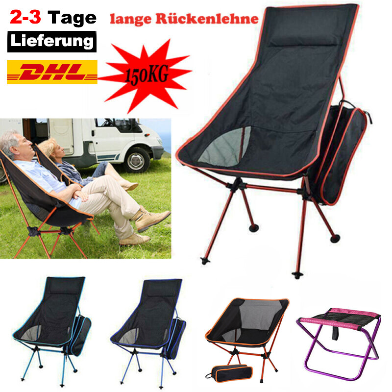 Campingstuhl Angelstuhl Faltstuhl Klappstuhl Regiestuhl Anglerstuhl gepolstert
