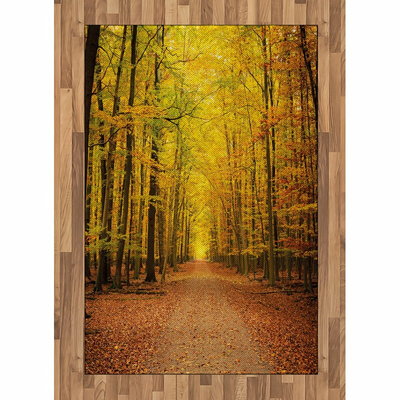Union Rustic Flachgewebe teppich Karlee Dekoration Möbel Grün Orange Braun Ys