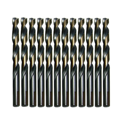 Drillforce 1/16''-1/2'' Black Gold Drill Bit Set HSS Jobber Length Twist Drill Bit