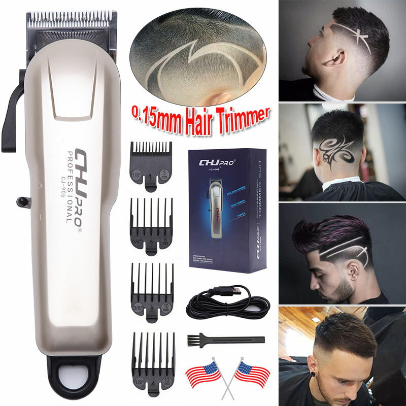 Clearance Cordless Hair Clipper 0.15mm Trimmer Shaver Razor Cutting Beard Barber