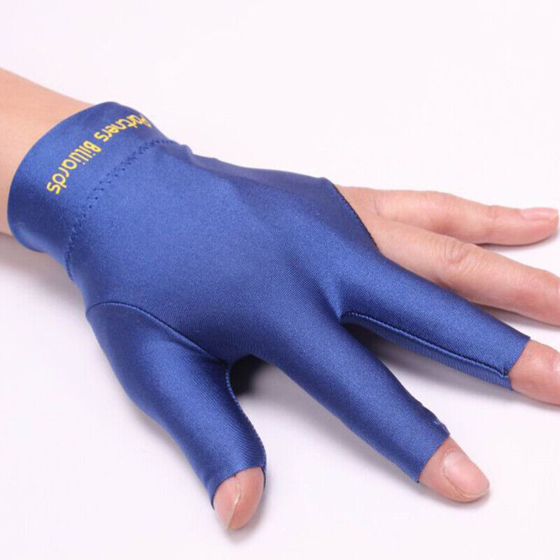 1pcs Lycra Fabric Spandex Snooker Billiard Cue Glove Pool Three Finger Accessory