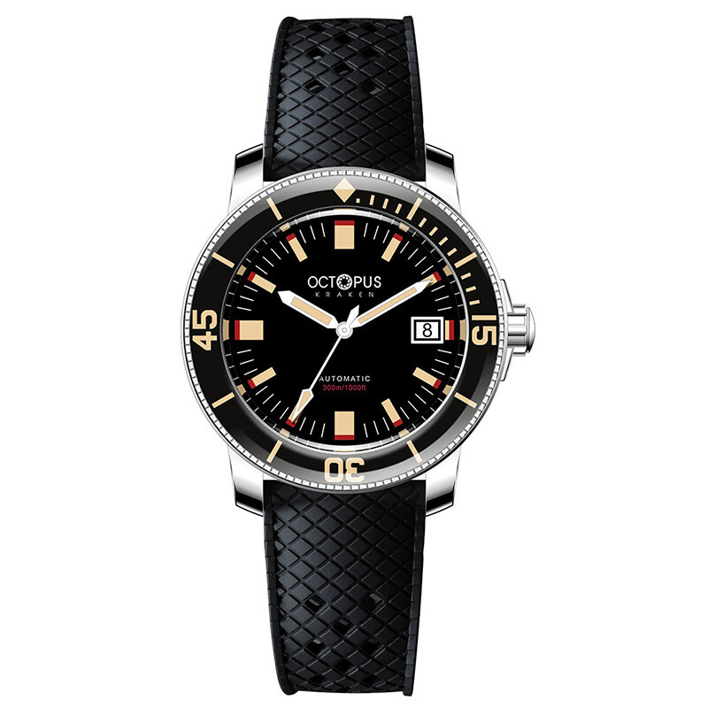 Pre-owned Octopus Men Automatic Watch 40mm Mechanical 30bar Lume Pt5000 Sapphire Bezel