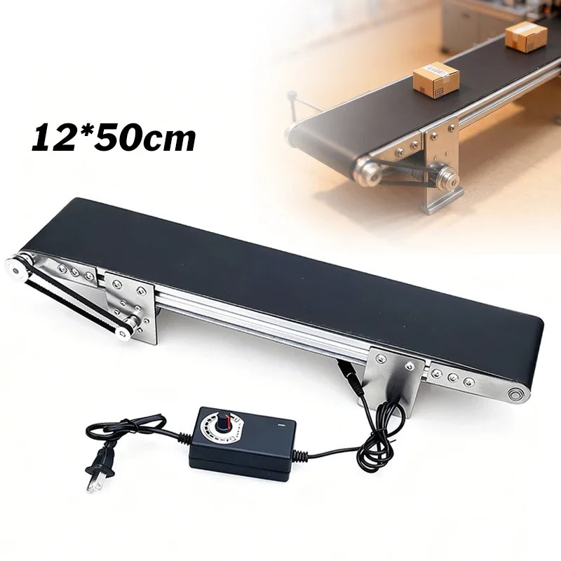 Mini Conveyor Belt Machine Adjustable Speed Conveyor Small Conveyor Belt for Pac