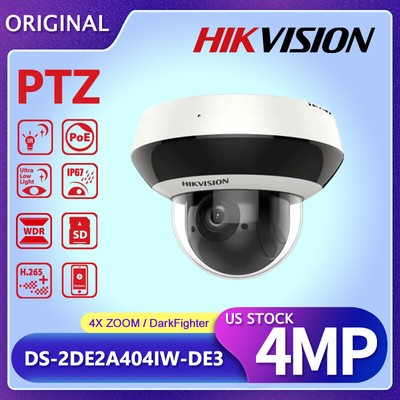 Hikvision 4MP Darkfighter PTZ IP Camera - 4x Zoom, PoE, Outdoor/Indoor, DS-2DE2A404IW-DE3 3 thumbnail image