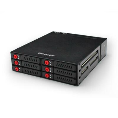 2.5インチ SATA SSD HDD 6個セット MR-6601 6 Bay Hard Disk Enclosure Rack Data Storage for 2.5