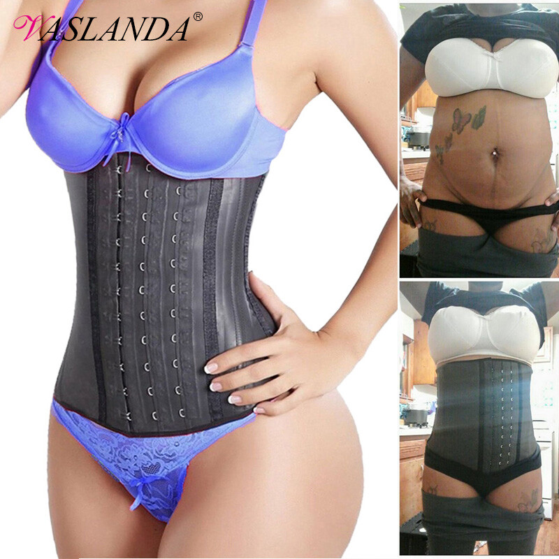 Women's Latex Waist Cincher Waist Trainer Trimmer Long Torso Slimming Plus Size