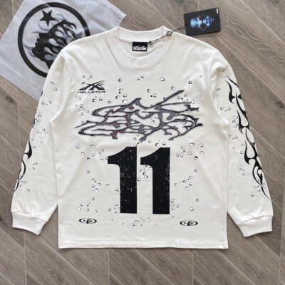 Hell studios star Moto Cross Long Sleeve Tee men's casual long sleeved T-shirt