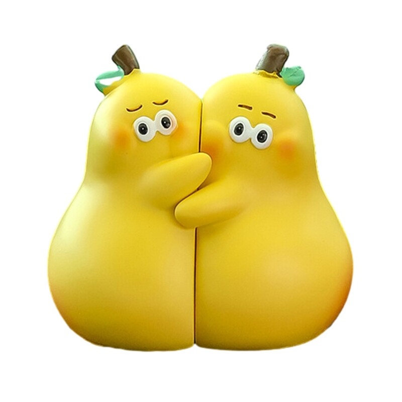 Lovely Couple Decorations Car Interior Ornaments Never Divided Pear Cartoon