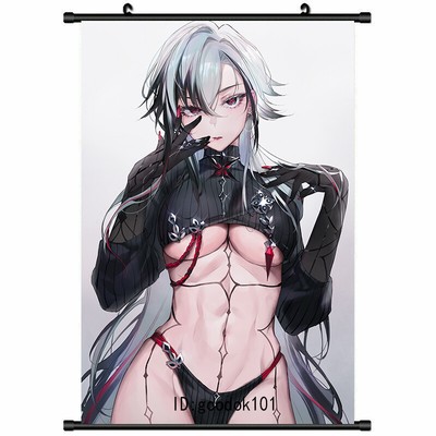 Anime Arlecchino Beautiful Girl Art Print HD Wall Scroll Poster Decor Gift