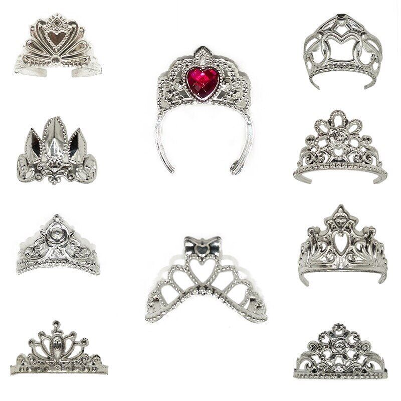 20pcs Multi-style Plastic Crown Tiara For 11.5" Doll Accessories 1/6 Accessories