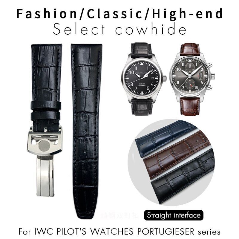 IWC アリゲータベルト XSsize CASSIS IWC ポルトギーゼ用 腕時計ベルト バンド アリゲーター