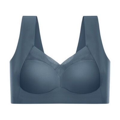 Damen BH Push Up mit Frontverschluss ohne Bügel Komfort Weich Cup Unterwäsche