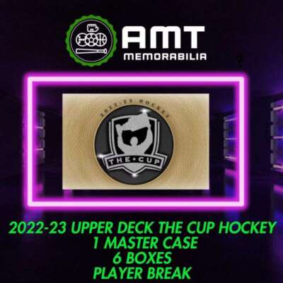 Thomas Bordeleau San Jose Sharks 2022-23 UD The Cup 1X Case 6X Box Break #3