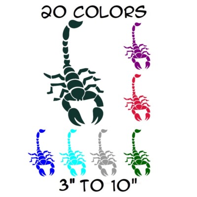 Scorpion Sticker Vinyl Decal - Zodiac Scorpio Desert for Truck Bumper Car Window