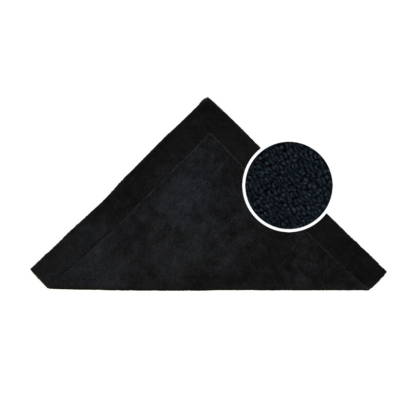 Bulk Edgeless microfiber towels cleaning towel plush 16x16" 380 gsm lint free