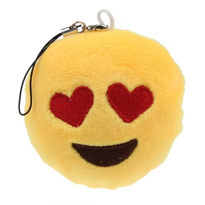 Cute Emoji Smiley Bag Accessory Design Shape Key Chain Soft Toy Gift Pendant  N7