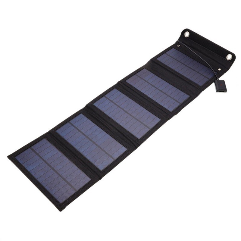 Portable 100W USB Solar Panel Folding Power Bank Outdoor Camping Phone Charger
