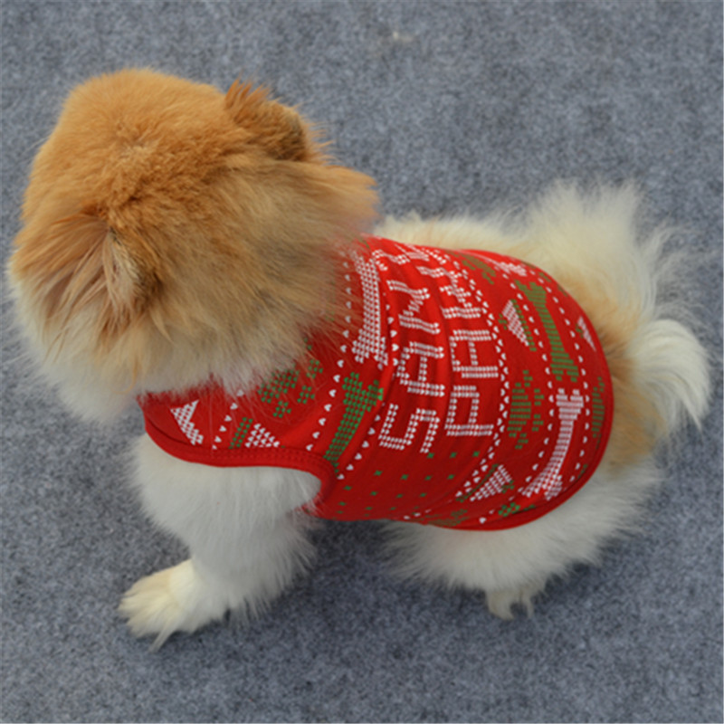 Pet Dog Cat Christmas Santa Clothes Puppy Warm Jumper Costume Outfit Vest UK 5 Pet Dog Cat Christmas Santa Clothes Puppy Warm Jumper Costume Outfit Vest UK 5