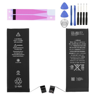 Premium Replacement Battery For iPhone 5 5S 6 6S 7 8 Plus SE 2016 SE 2020 Tools