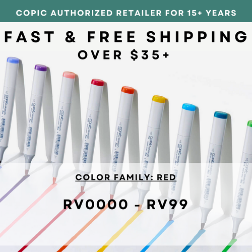 RV0000 - RV99 * COPIC Sketch Marker Red - U.S. Authorized Retailer