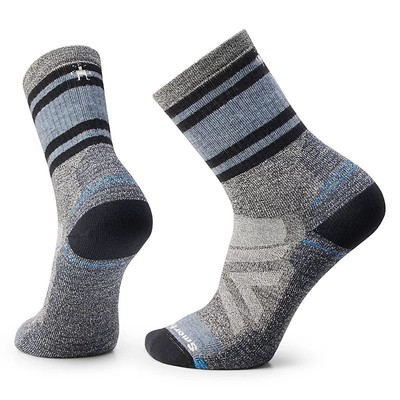Smartwool Hike Full Cushion Lolo Trail Men's Crew Socks, Ash/Charcoal, Large