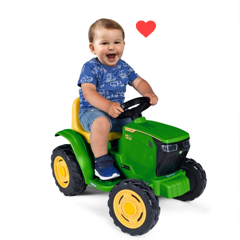 6V Mini Tractor Ride-on Toy - John Deere-Inspired Fun for Ki