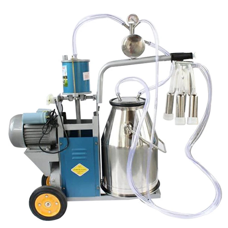 Electric Milking Machine 110/220V 64 times/min Portable Cow Milking Machine with