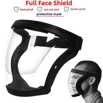 Anti-Fog Face Shield Protective Cover Transparent Full Shield Mask with Filter