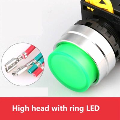 22mm 20A current High head switch waterproof self-locking industrial start power