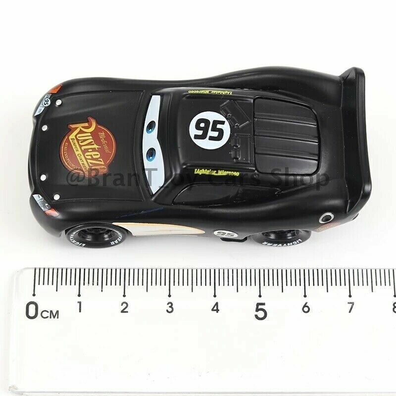 Disney Pixar Cars No.95 Black Lightning McQueen 1:55 Diecast Model Toy Car Gifts