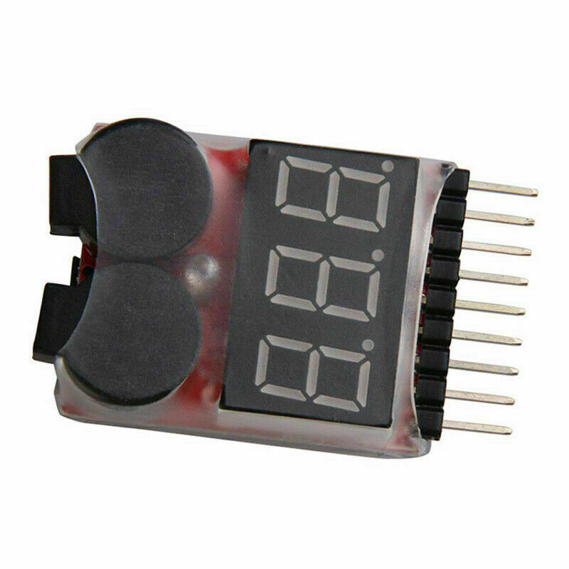 RC Lipo Battery Low Voltage Alarm 1S-8S Buzzer Indicator BEST V6F6 LED U0P7-US